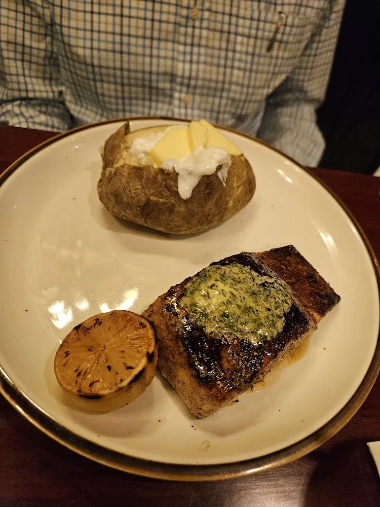 Salmon with Baked Potato
